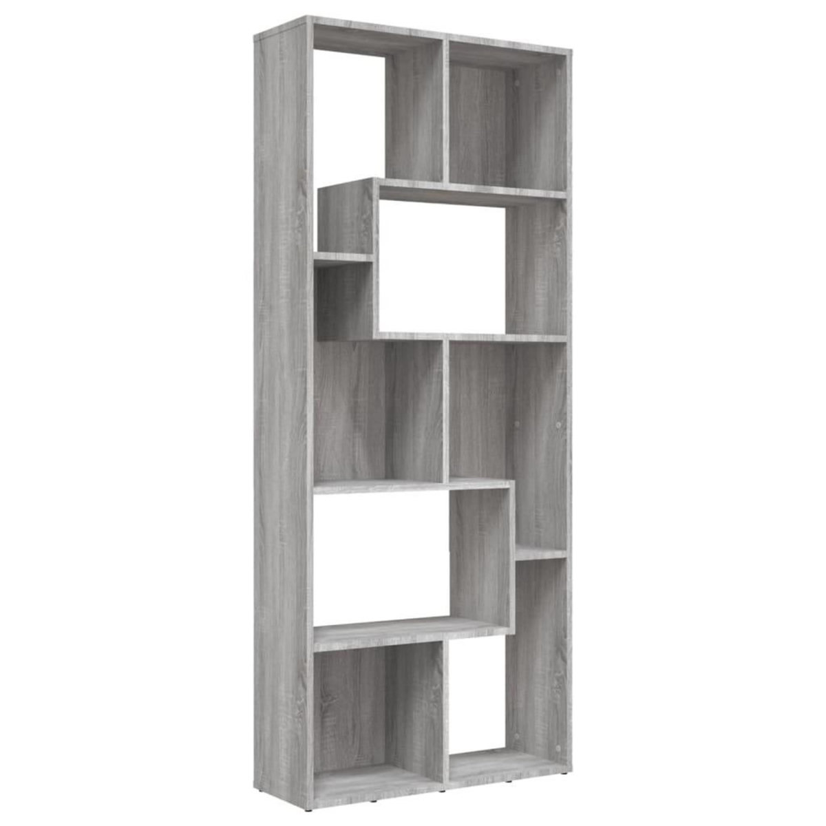 VIDAXL Bibliotheque Sonoma gris 67x24x161 cm Bois d'ingenierie