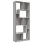 Voir la diapositive 2 : VIDAXL Bibliotheque Sonoma gris 67x24x161 cm Bois d'ingenierie