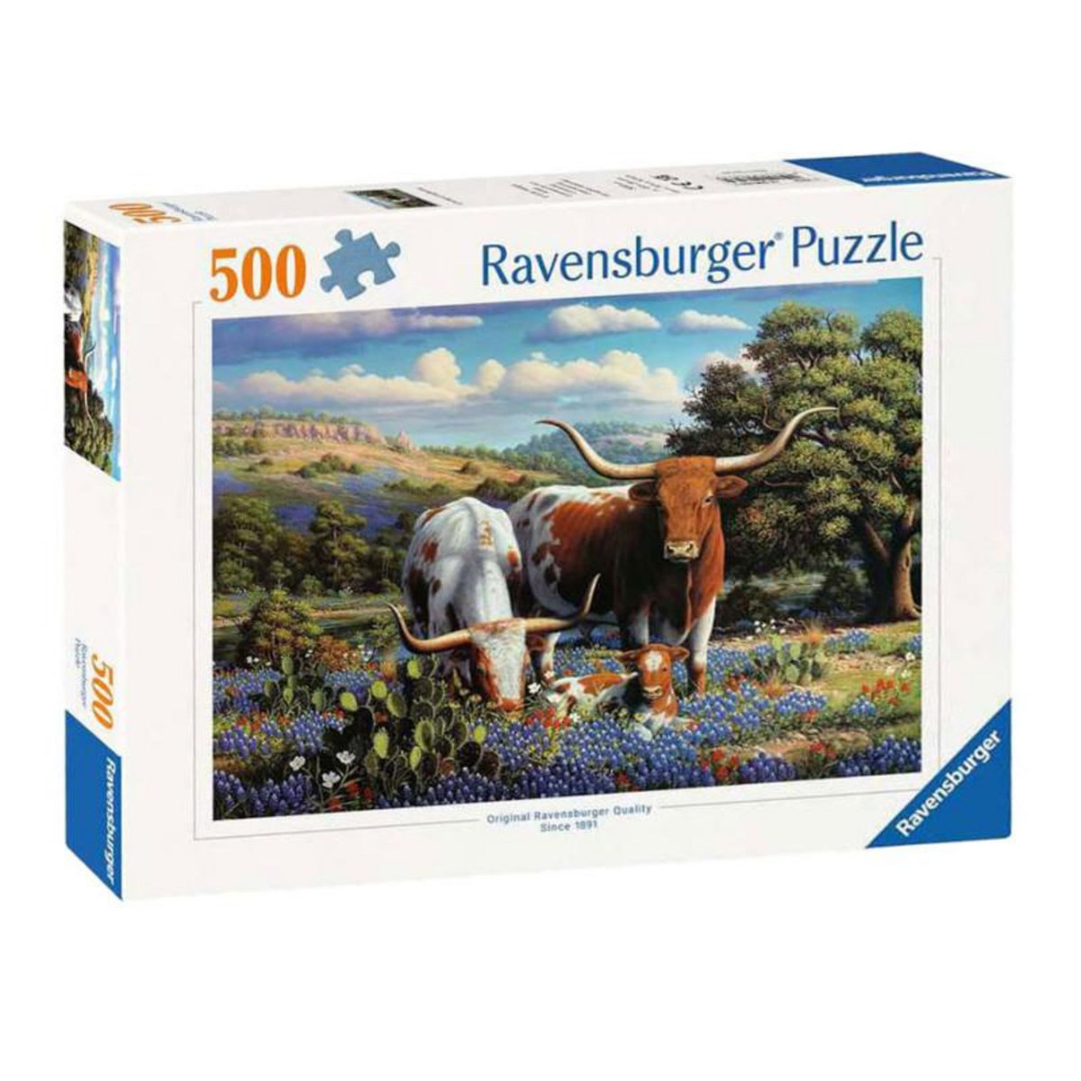 RAVENSBURGER Ravensburger - Jigsaw puzzle Loving Longhorns, 500 pcs. 120008262