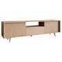 Voir la diapositive 4 : BEST MOBILIER Diego - meuble tv - effet bois - 2 portes et 1 niche -180 cm