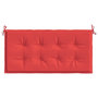 Voir la diapositive 4 : VIDAXL Coussin de banc de jardin rouge 100x50x3 cm tissu oxford