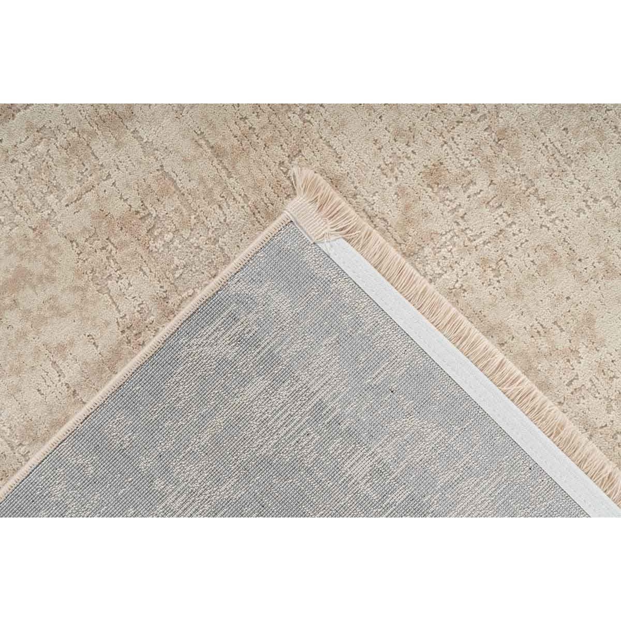Voir la diapositive 4 : Paris Prix Tapis Uni Tissé à Poils Courts  Adeon  Crème