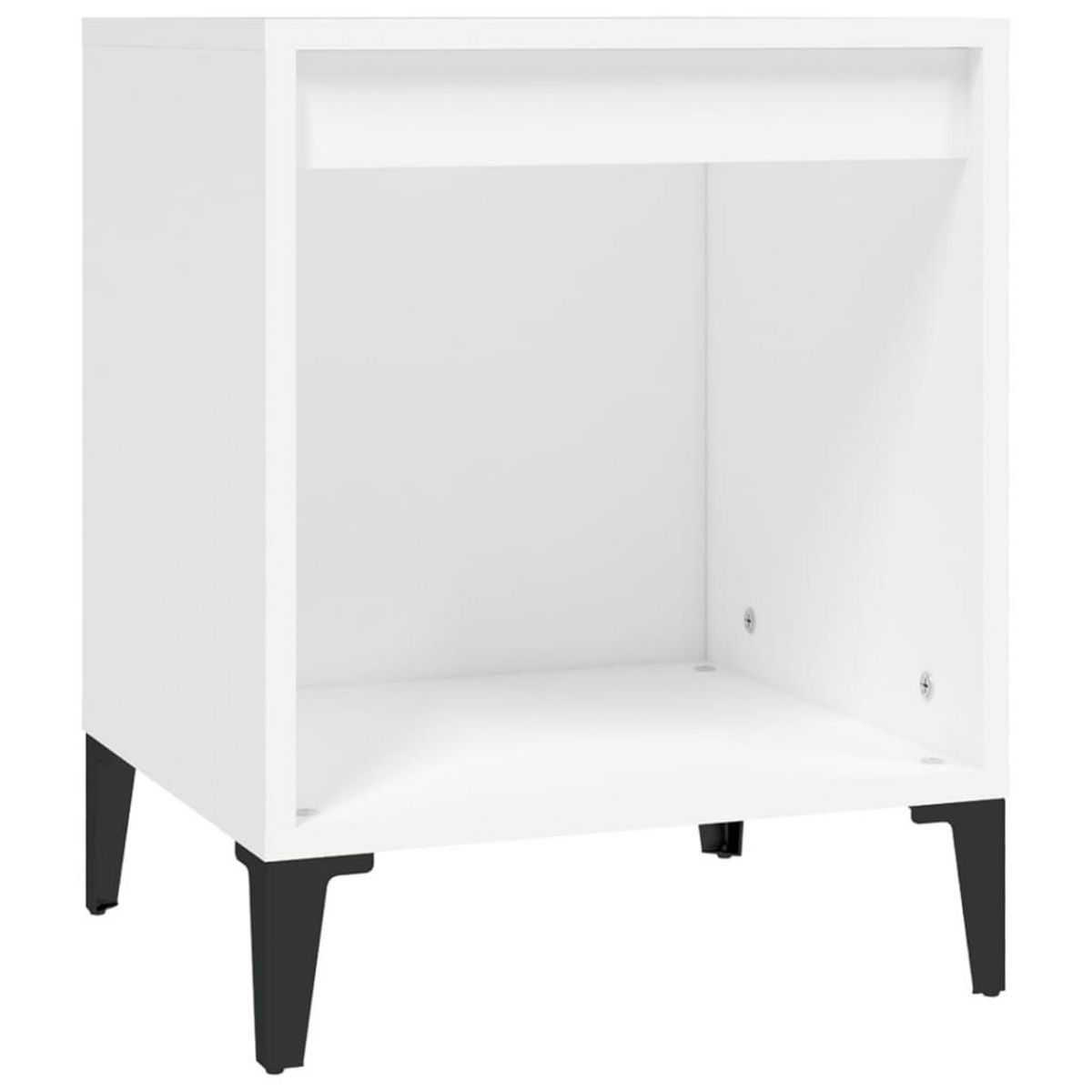 VIDAXL Tables de chevet 2 pcs Blanc 40x35x50 cm
