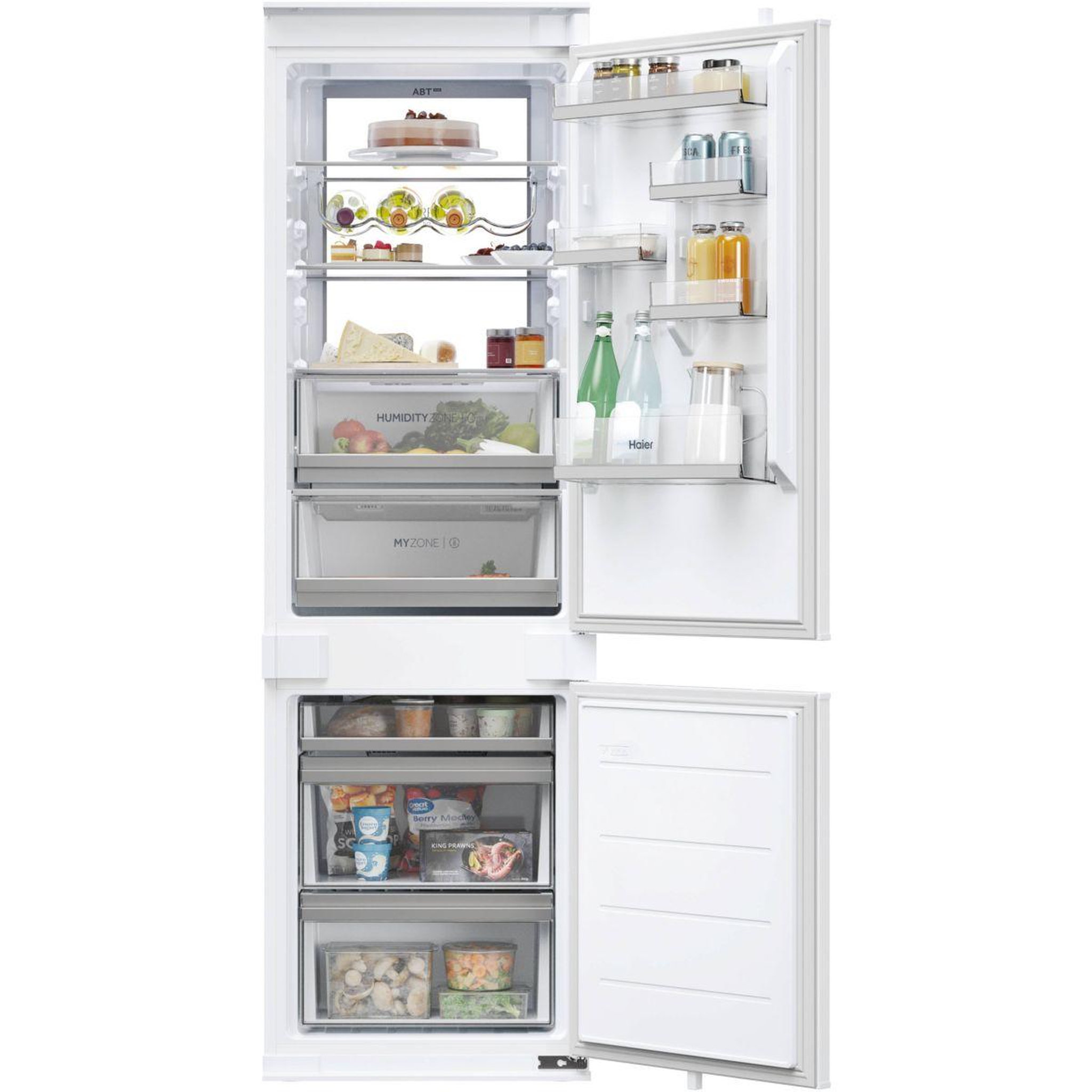 Voir la diapositive 2 : HAIER Réfrigérateur combiné encastrable hbw7518c