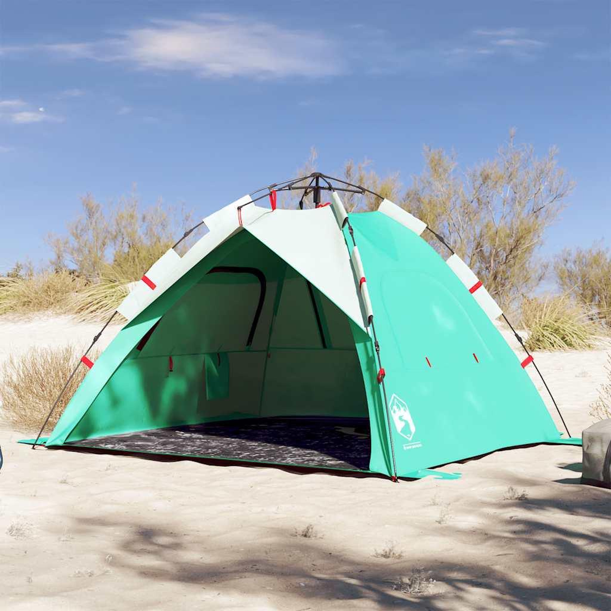 VIDAXL Tente de plage 3 personnes liberation rapide impermeable