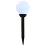 VIDAXL Lampe solaire spherique LED de jardin 4 pcs 15 cm RVB