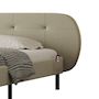 Voir la diapositive 6 : CONCEPT USINE Lit capitonné 140x190cm beige avec tête de lit et sommier TULSA