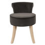 Voir la diapositive 2 : Paris Prix Tabouret en Velours  Eleonor  58cm Gris