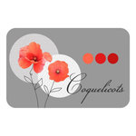 Paris Prix Set de Table Imprimé  Pavotine  28x44cm Gris