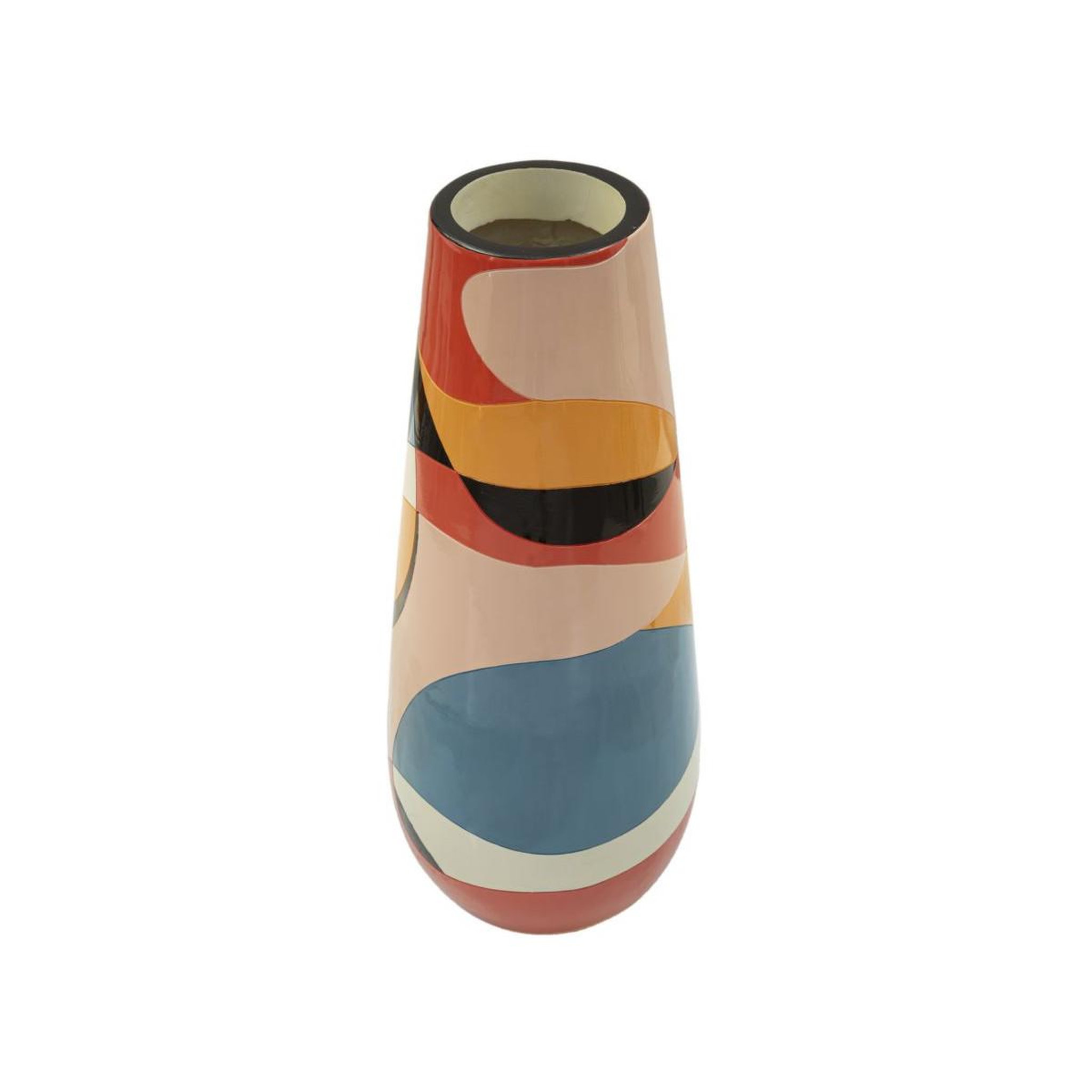 Voir la diapositive 2 : Paris Prix Vase haut en résine  rubic  92cm multicolore
