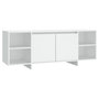 Voir la diapositive 2 : VIDAXL Meuble TV blanc 130x35x50 cm bois d'ingenierie