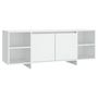 Voir la diapositive 2 : VIDAXL Meuble TV blanc 130x35x50 cm bois d'ingenierie