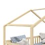 Voir la diapositive 4 : IDIMEX Lit cabane ELEA avec tiroirs, 90 x 190 cm en pin massif