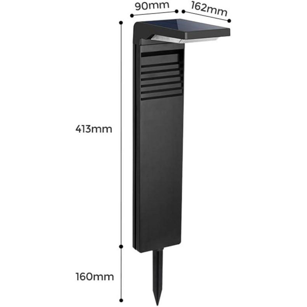 Lumisky Lot de 2 balises solaires OSTRY Noir Plastique 150LM