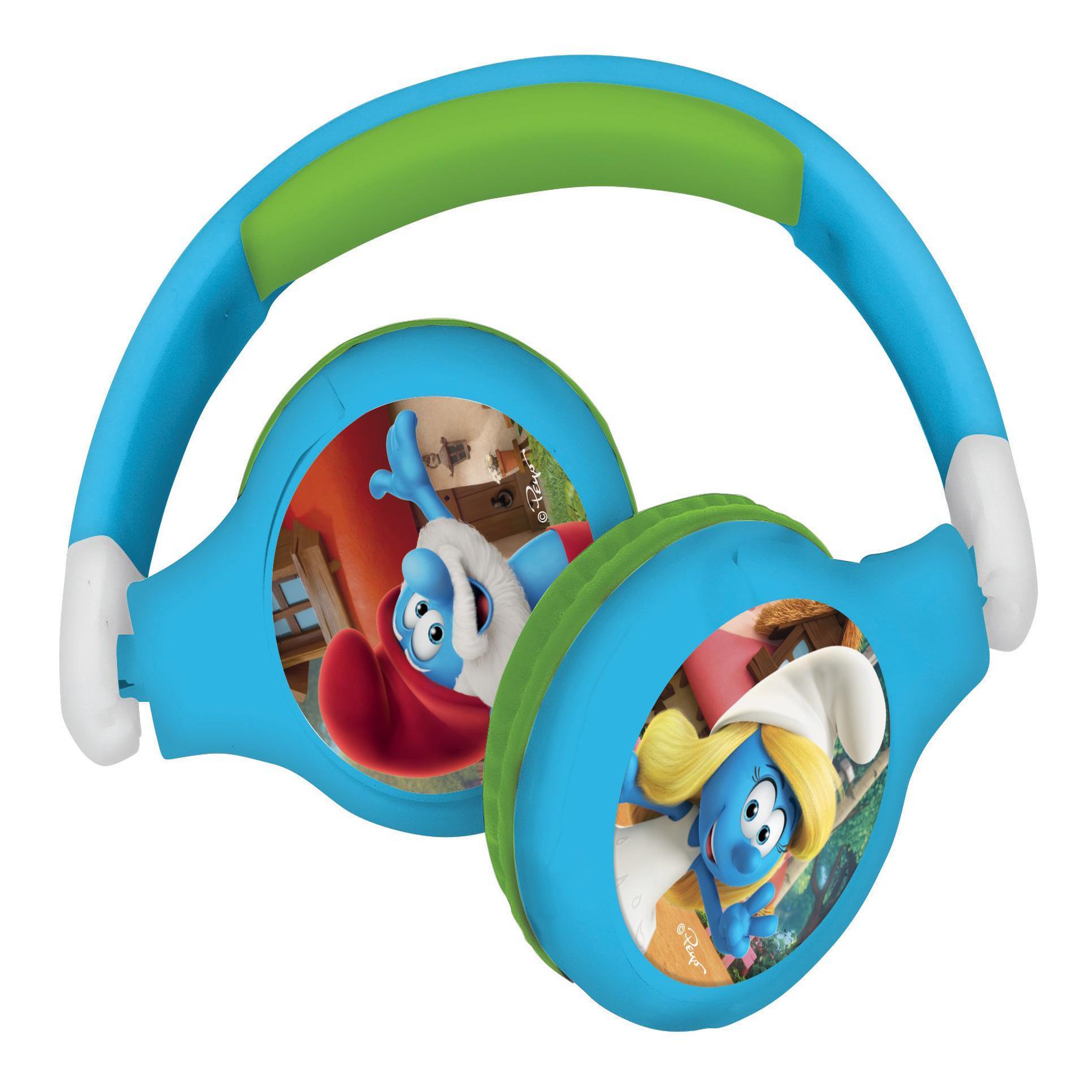 Voir la diapositive 2 : Lexibook Casque 2 en 1 Schtroumpfs Bluetooth et Filaire avec limitation de son