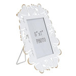 Paris Prix Cadre Photo Déco Cœur  Min  12x17cm Blanc