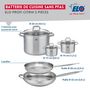 Voir la diapositive 2 : ELO Ensemble de 2 Poêles de cuisson 28 et 32 cm et 3 faitouts 12, 14 et 26 cm Elo Profi Citrin