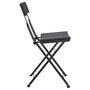 Voir la diapositive 5 : VIDAXL Chaises de bistrot pliantes lot de 2 Noir Resine tressee acier