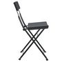 Voir la diapositive 5 : VIDAXL Chaises de bistrot pliantes lot de 2 Noir Resine tressee acier