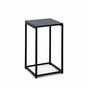 Voir la diapositive 5 : SWEEEK Lot de 2 tables d'appoint gigognes noires - Industrielle - bouts de canapé 34x34x74cm / 30x30x54cm