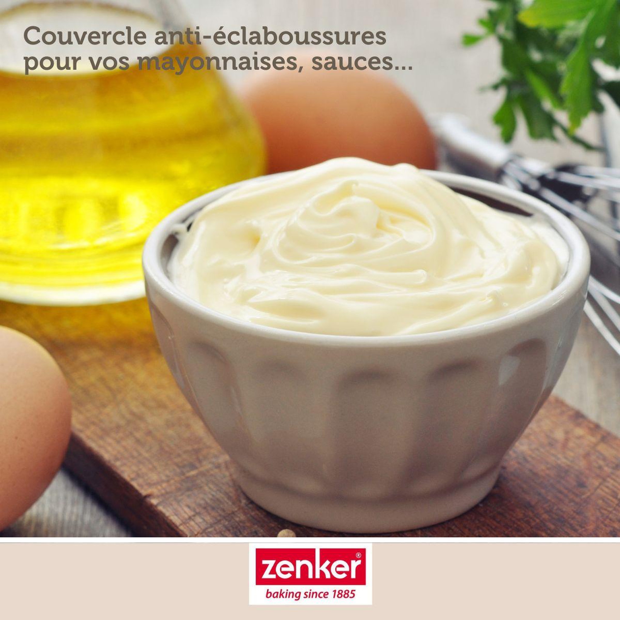 Voir la diapositive 4 : ZENKER Set de 2 couvercles anti éclaboussures 30/30 cm Zenker