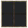 Voir la diapositive 5 : VIDAXL Table de jardin Beige 109x107x74 cm Resine tressee et verre
