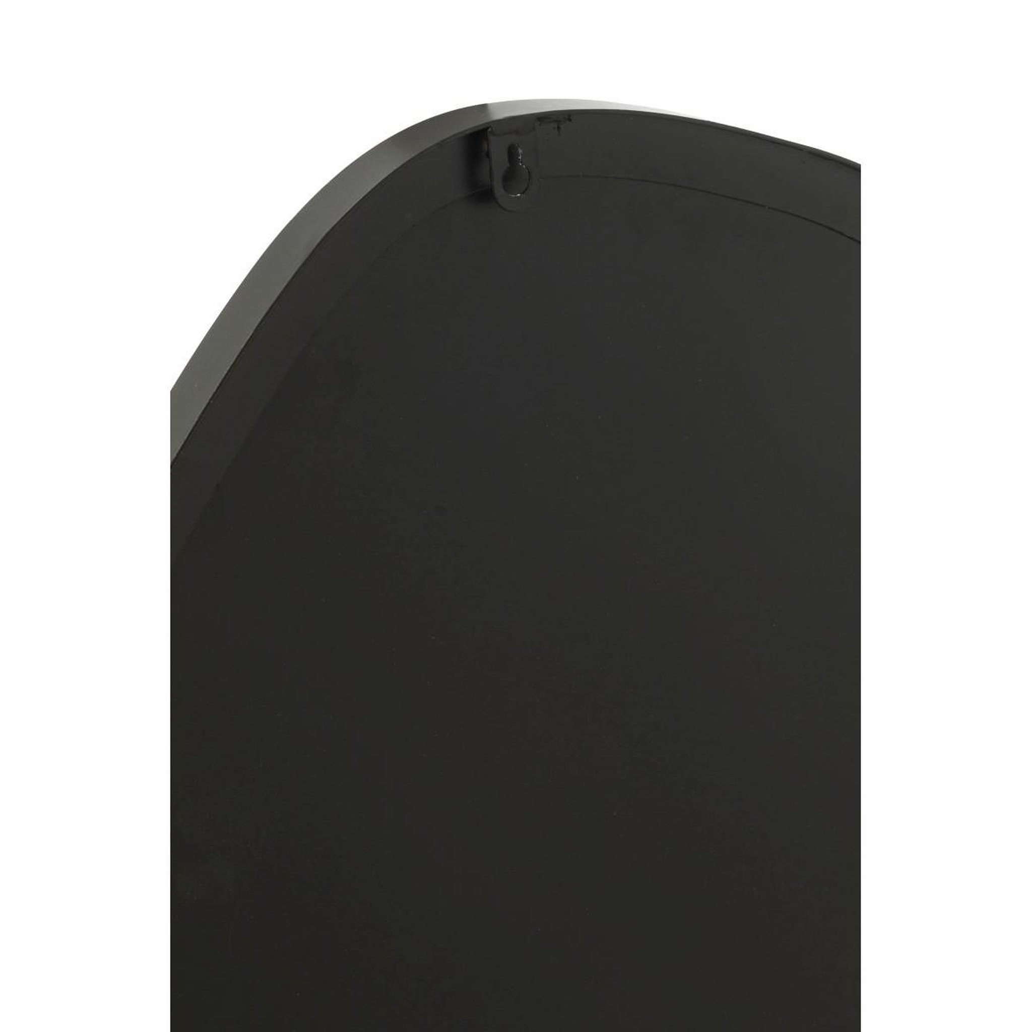 Voir la diapositive 3 : J-LINE Miroir mural en métal  extrema  108cm noir