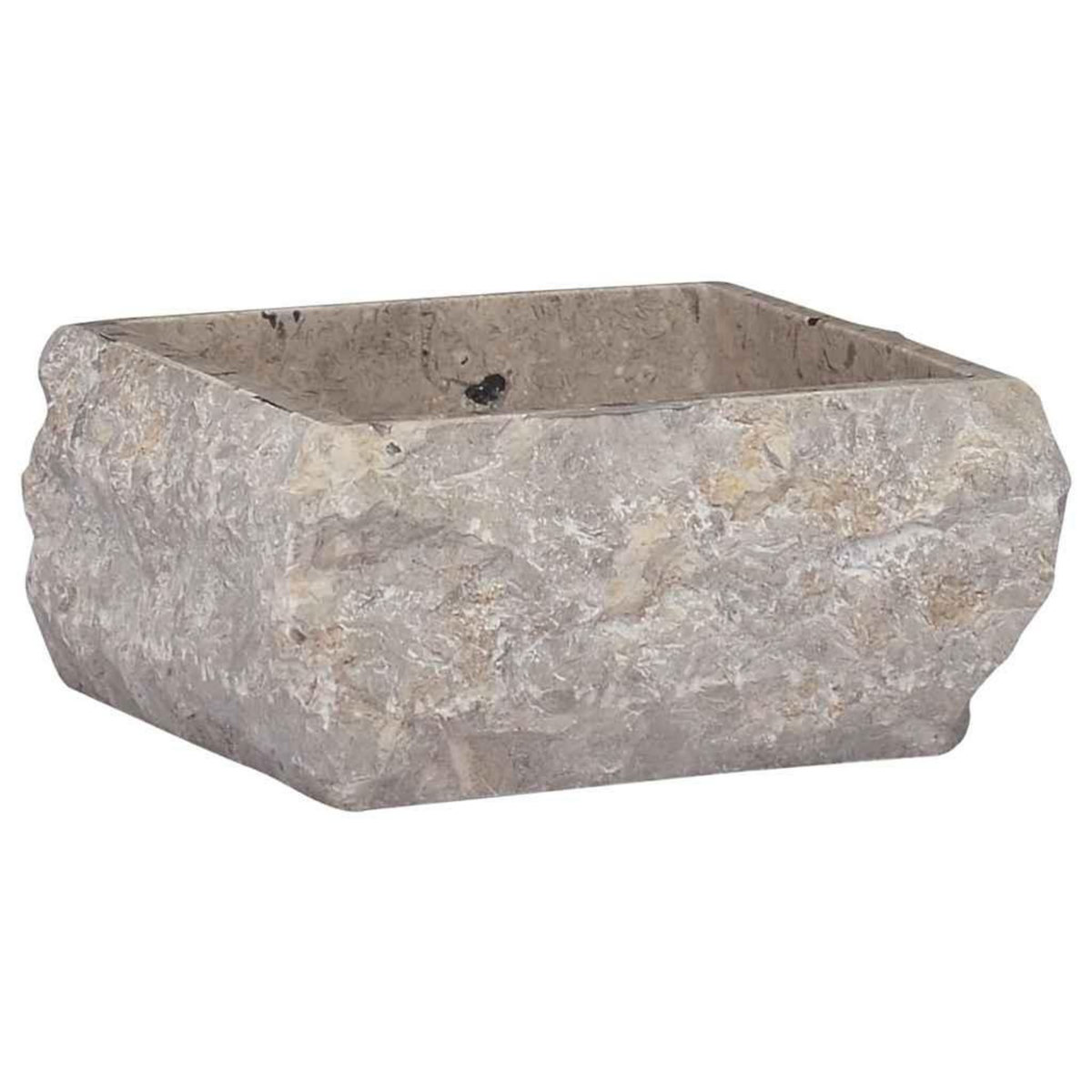 VIDAXL Lavabo Gris 30x30x13 cm Marbre
