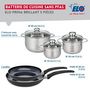 Voir la diapositive 2 : ELO Ensemble de 2 Poêles de cuisson 28 et 32 cm et 3 faitouts 14, 16 et 20 cm Elo Prima Brillant