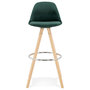 Voir la diapositive 2 : Paris Prix Tabouret de Bar Scandinave  Miro  97cm Vert & Naturel