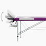 Voir la diapositive 5 : VIDAXL Table de massage pliable 3 zones Aluminium Blanc et violet