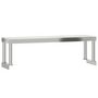 Voir la diapositive 5 : VIDAXL Table de travail de cuisine avec etagere 110x55x120 cm inox
