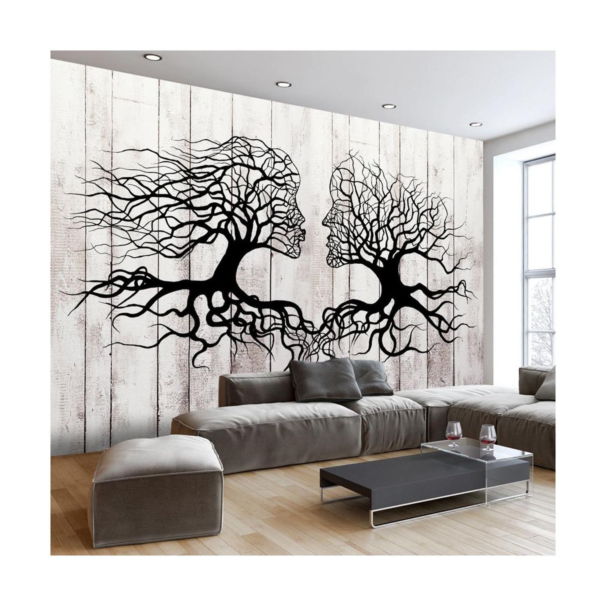 Voir la diapositive 1 : Paris Prix Papier Peint  A Kiss of a Trees