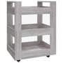 Voir la diapositive 2 : VIDAXL Chariot de cuisine Sonoma gris 60x45x80 cm Bois d'ingenierie