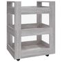 Voir la diapositive 2 : VIDAXL Chariot de cuisine Sonoma gris 60x45x80 cm Bois d'ingenierie