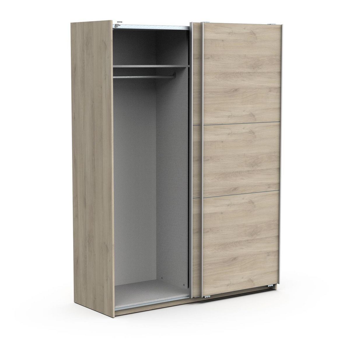 Armoire 2 portes coulissantes L150cm THIBAULT