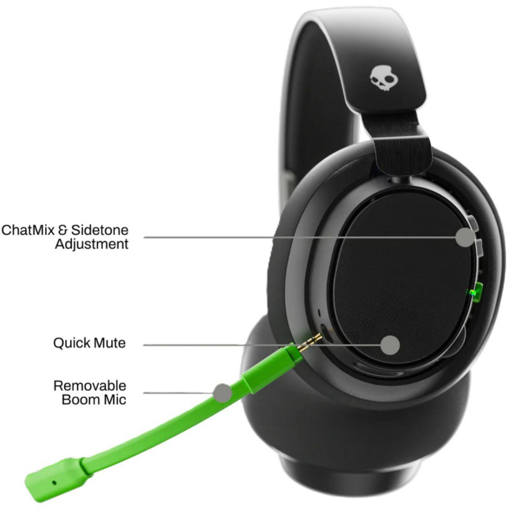 Voir la diapositive 4 : Skullcandy Casque gamer SLYR PRO XBOX BLACK GREEN