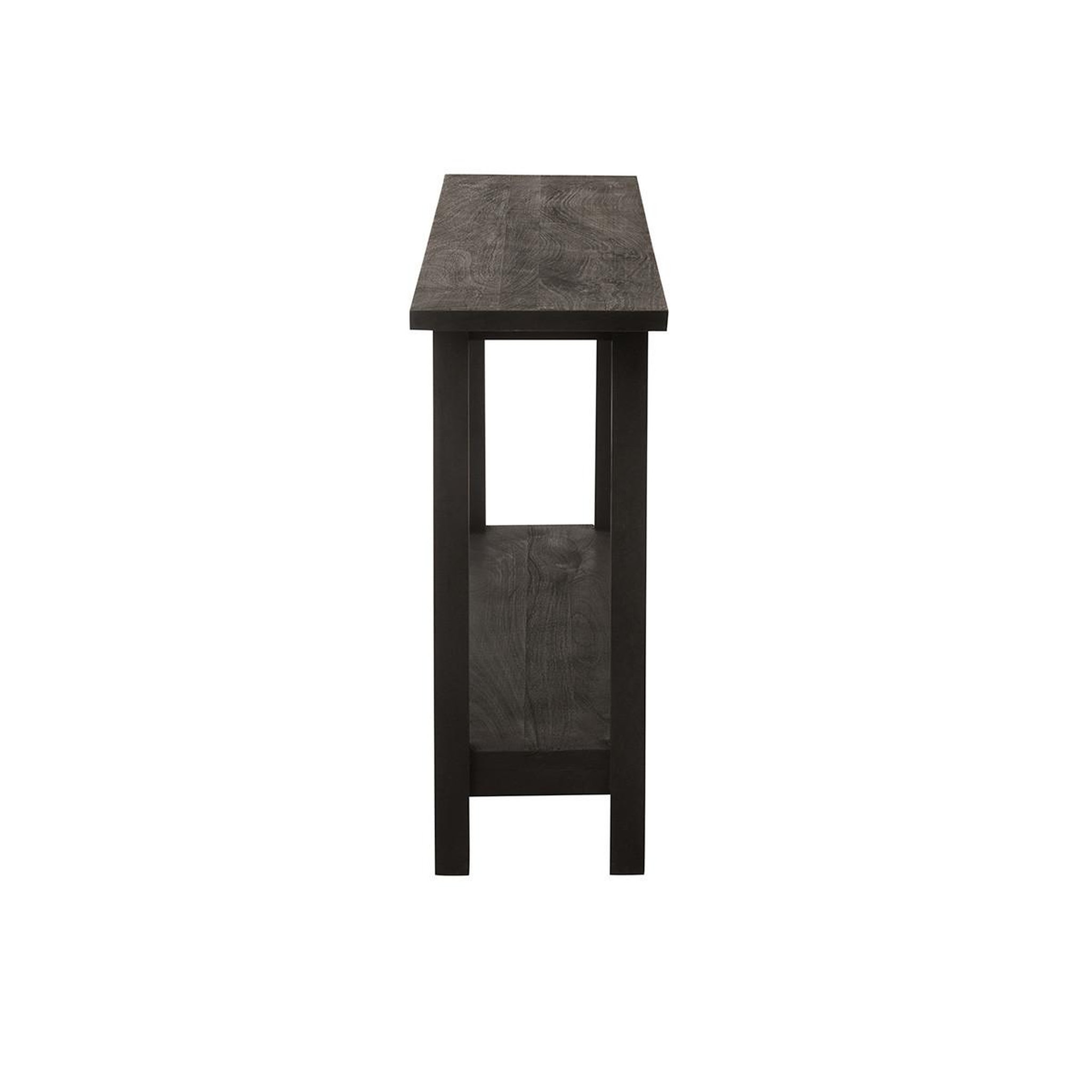 Voir la diapositive 3 : J-LINE Console en bois de manguier  matilda  120cm noir