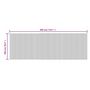 Voir la diapositive 6 : VIDAXL Tapis rectangulaire marron fonce 100x300 cm bambou