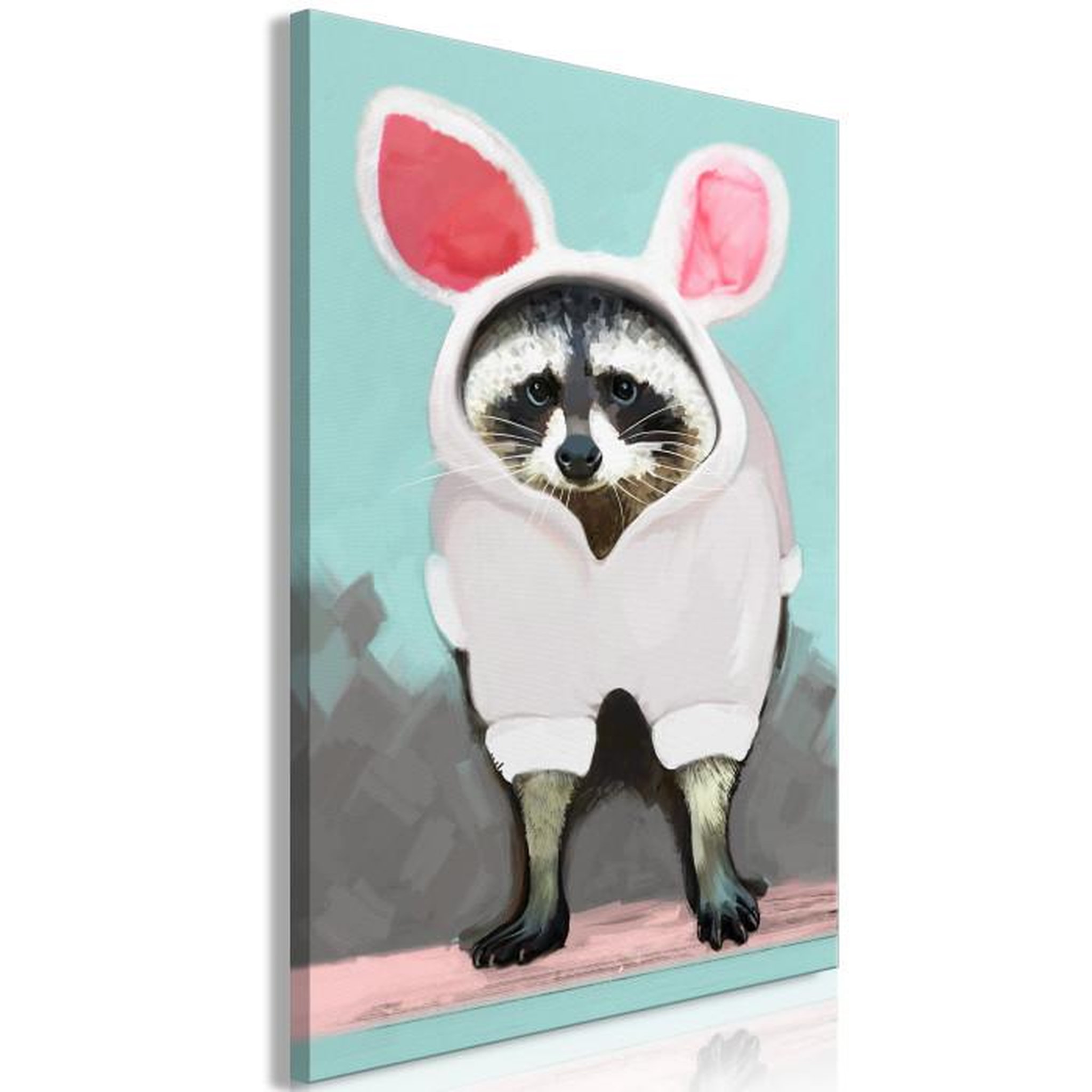Paris Prix Tableau Imprimé  Raccoon Or Hare?. Coloris disponibles : Multicolore