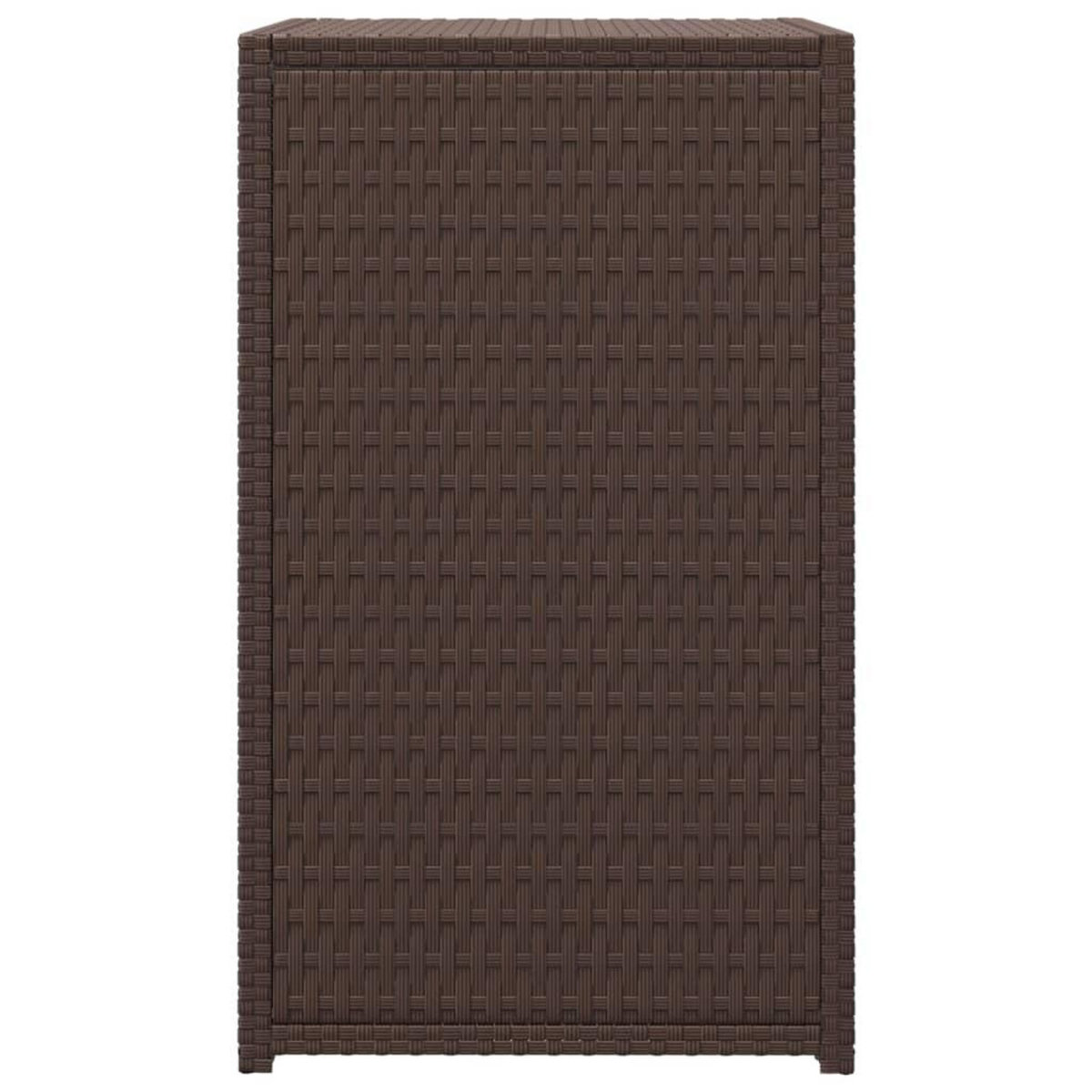 VIDAXL Table en forme de C marron 40x35x60 cm resine tressee