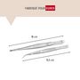 Voir la diapositive 3 : FM PROFESSIONAL Lot de 2 pinces à dresser inox 18 et 15,5 cm FM Professional Pâtisserie
