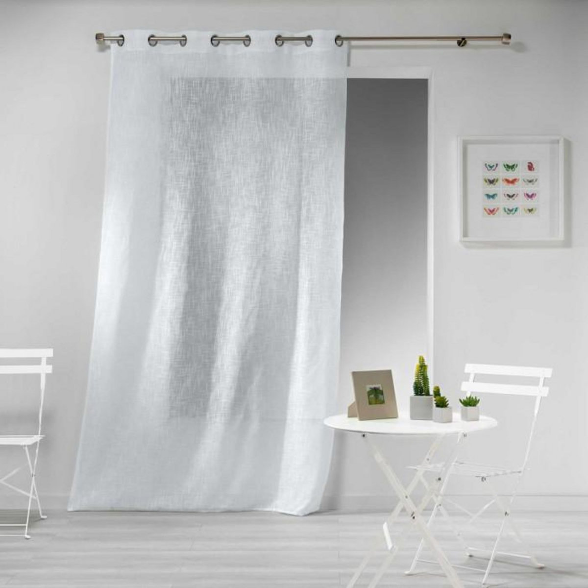 Paris Prix Rideau Voilage  Haltona  140x280cm Blanc