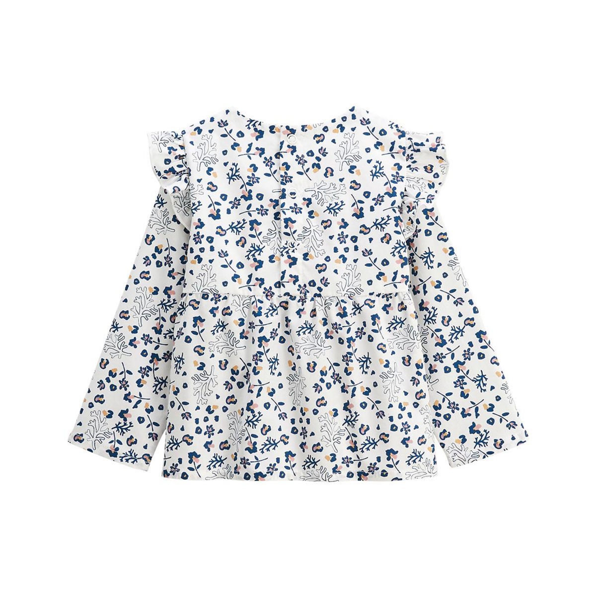 Petit Béguin Blouse enfant en popeline Céleste