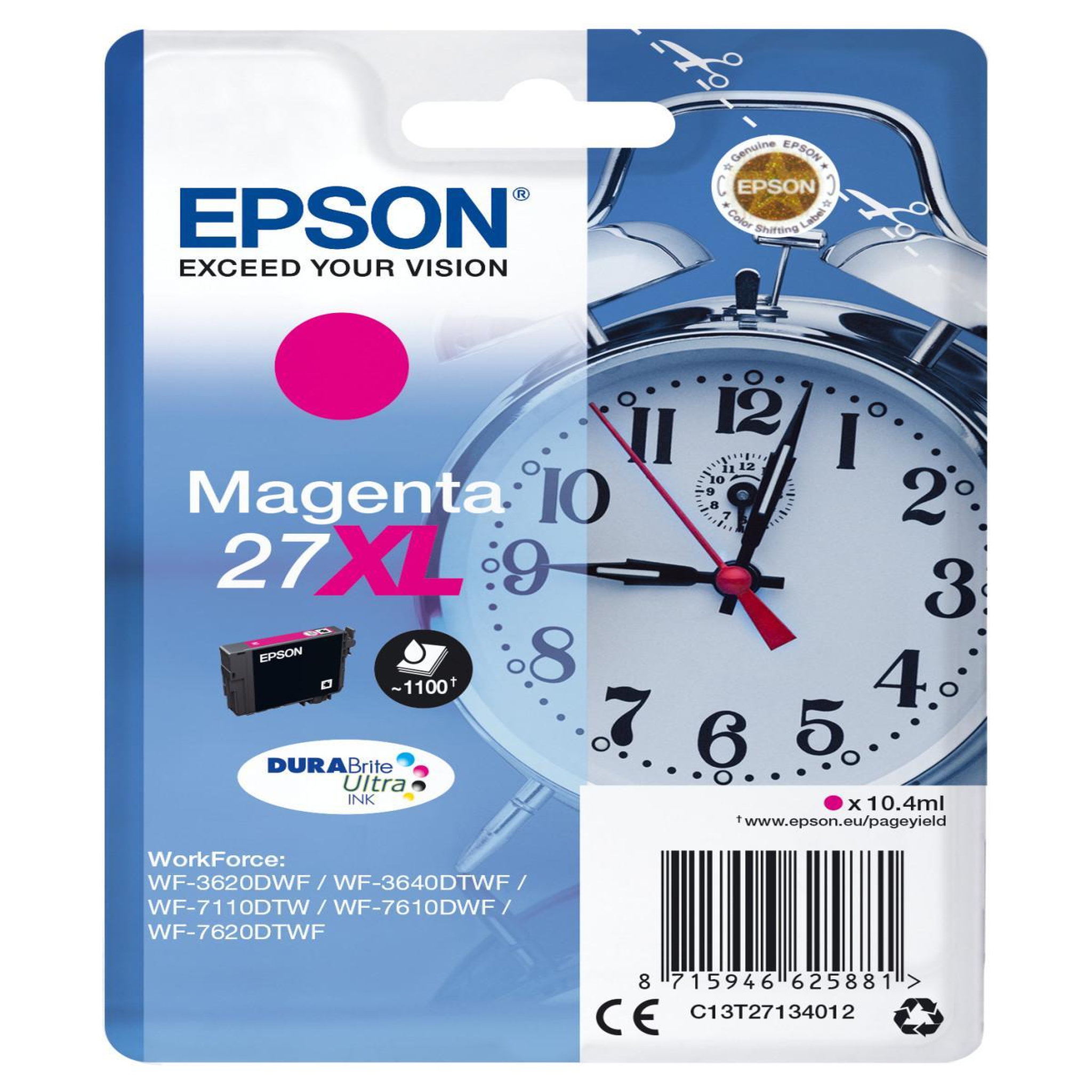 Epson Epson alarm clock cartouche  réveil  27xl - encre durabrite ultra m