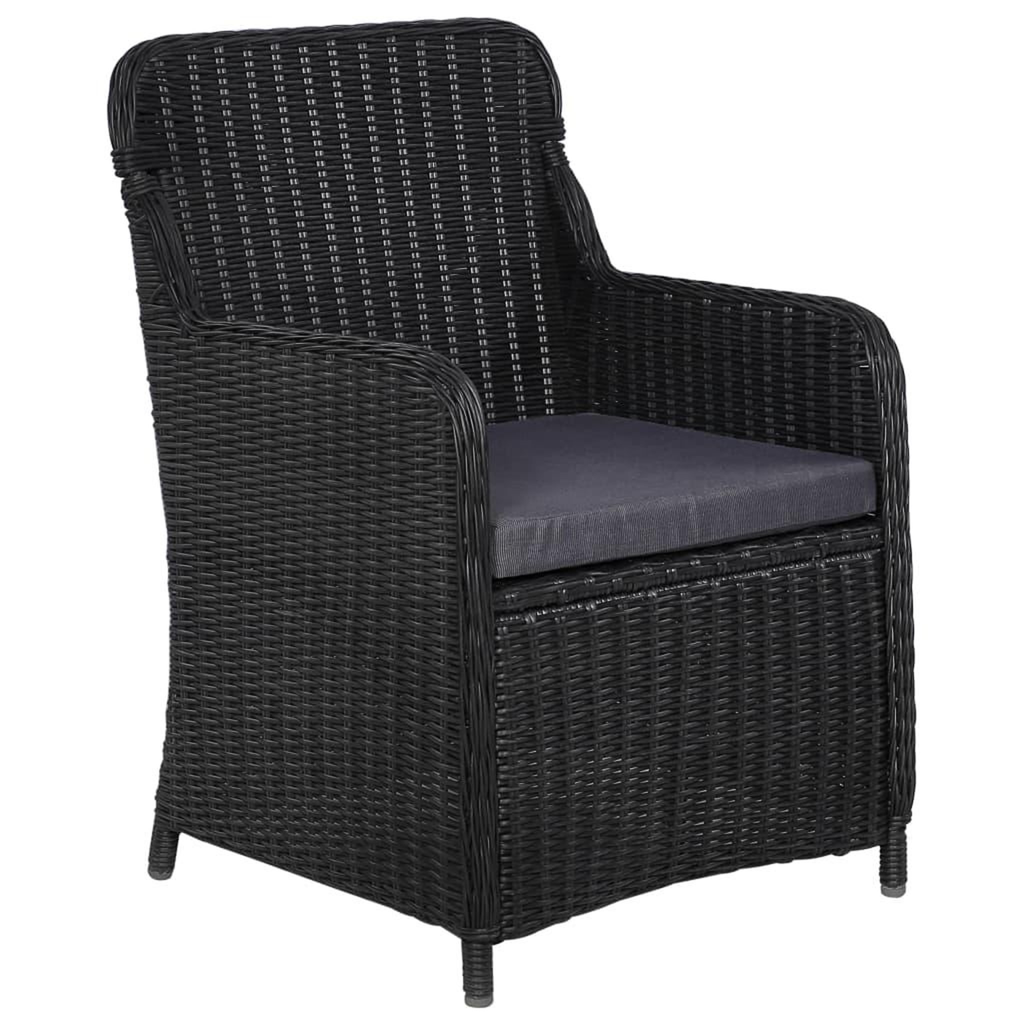 Voir la diapositive 5 : VIDAXL Ensemble a manger d'exterieur 7 pcs Resine tressee Noir