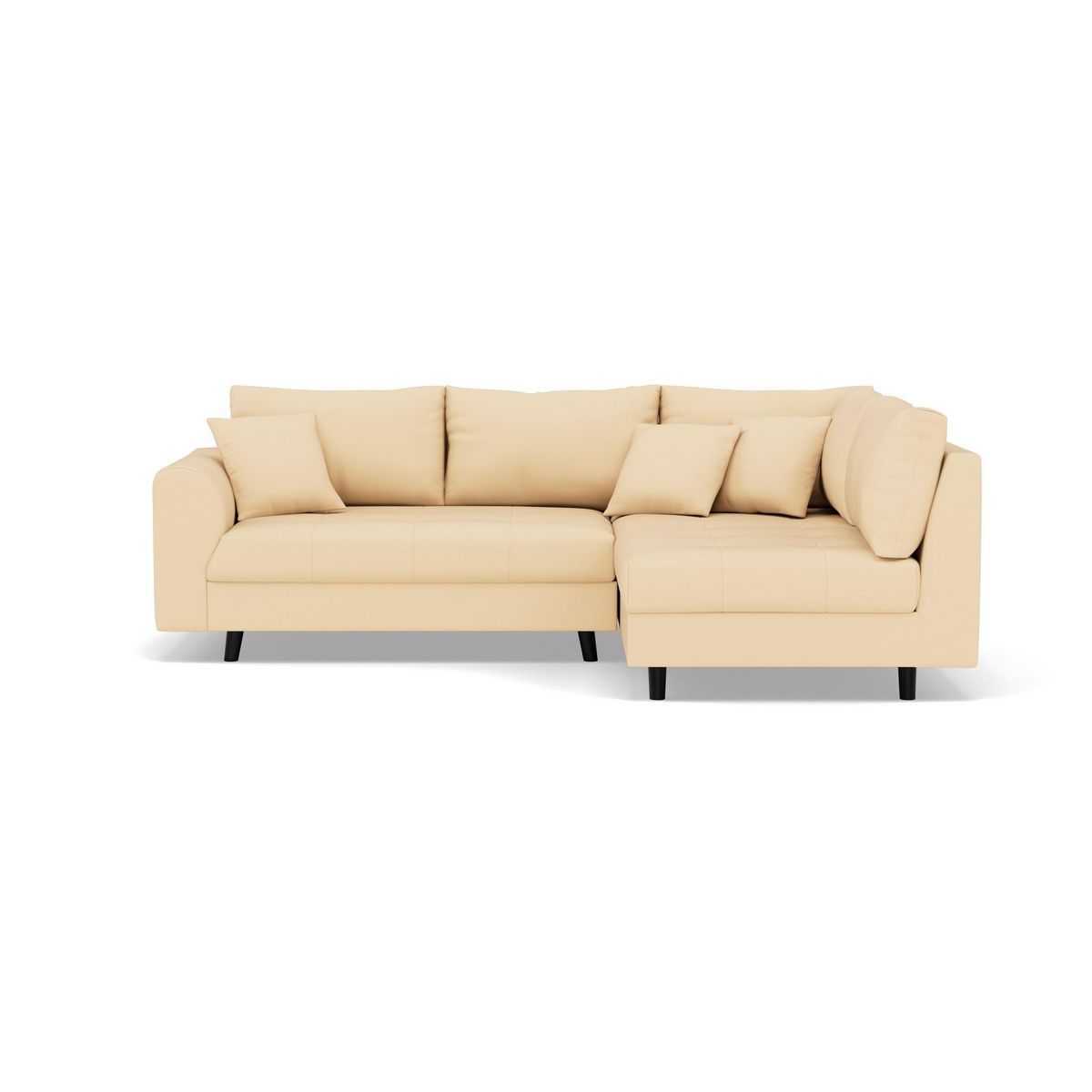 LISA DESIGN Rune - canapé d'angle droit 4 places en simili