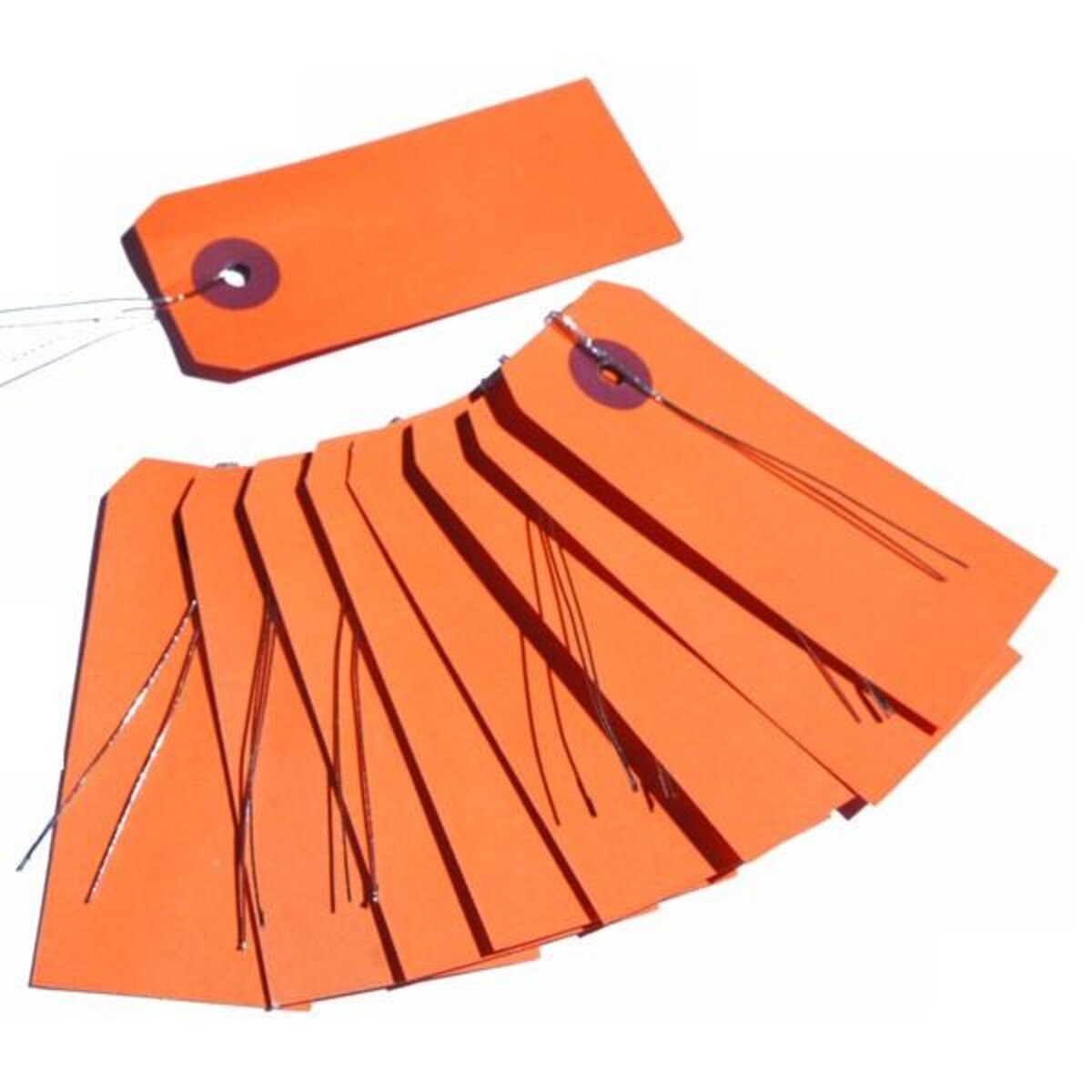 Artemio Etiquettes orange avec fil métallique x 10
