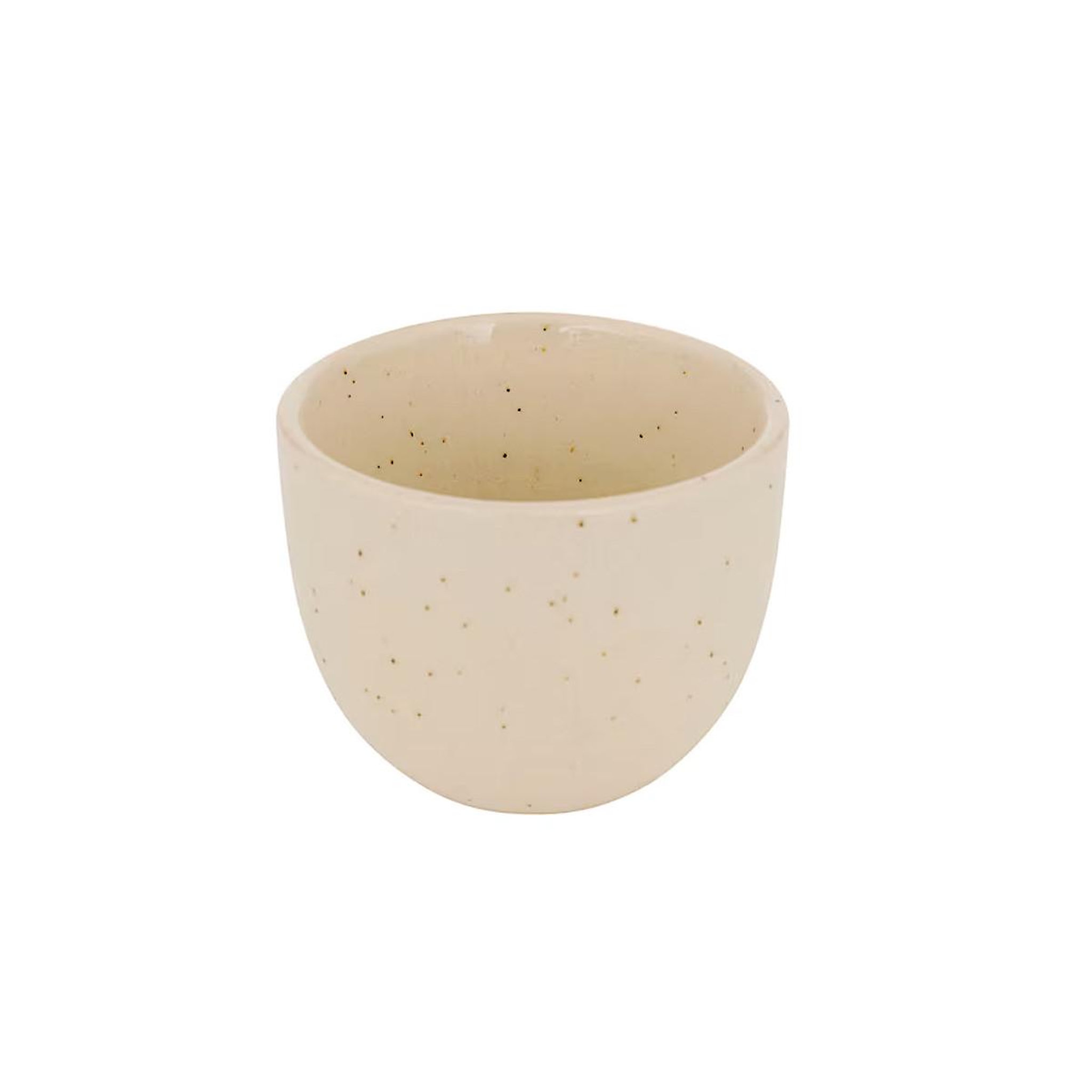 Voir la diapositive 2 : SECRET DE GOURMET Lot de 6 tasses à café en faïence  wonja  10cl crème