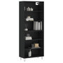 Voir la diapositive 3 : VIDAXL Buffet noir 69,5x32,5x180 cm bois d'ingenierie